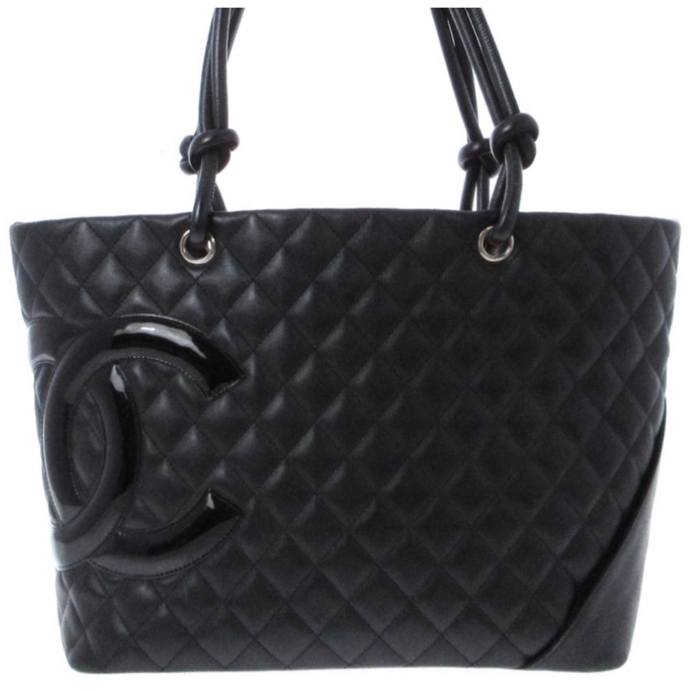 CHANEL Cambon CC large Caviar shopping tote - Picture 2 of 11